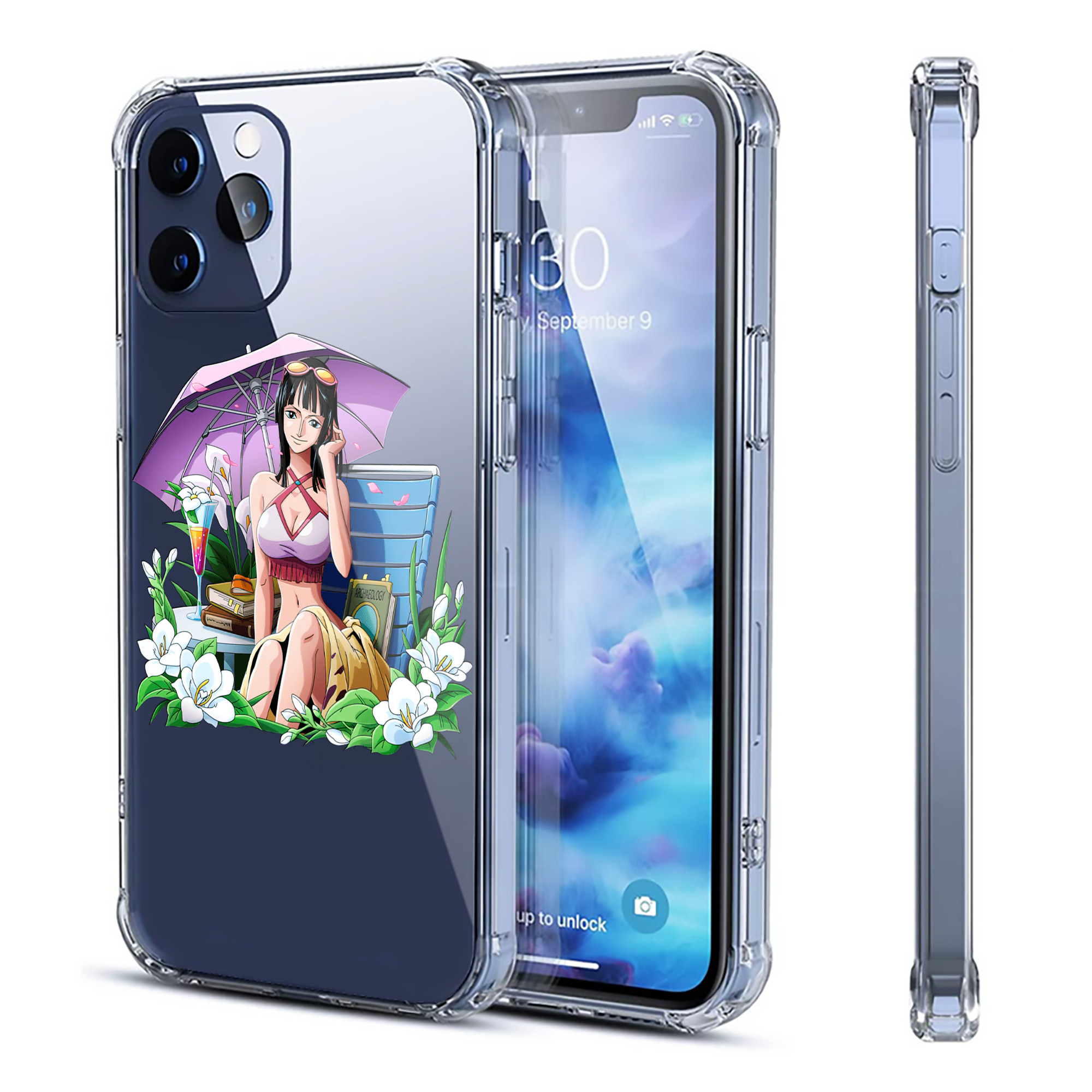 （画像用） ワンピース ニコ・ロビン ONE PIECE Nico Robin 【iPhone 12シリーズ対応】透明スマホケース（クリアソフトケース）